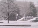 Snow surrounds the Wyndham Hotel during the PPWC
